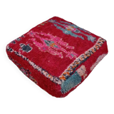 Handmade Berber pouf in wool 60 X 60 X 20 CM
