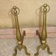 Brass andirons