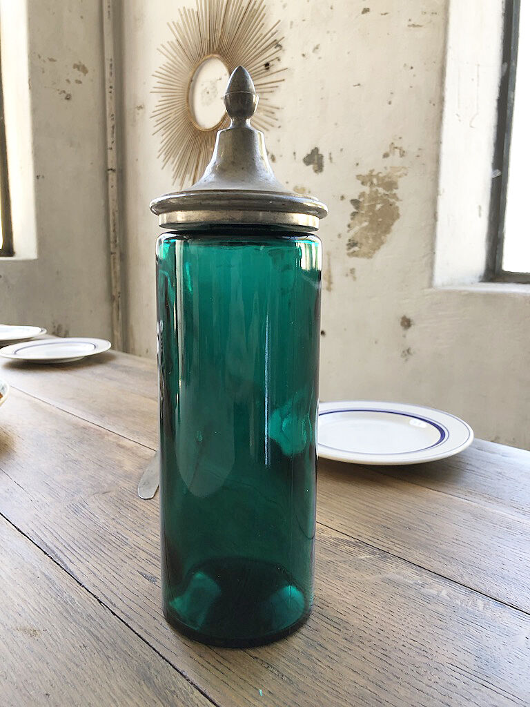 Old zinc cork bottle