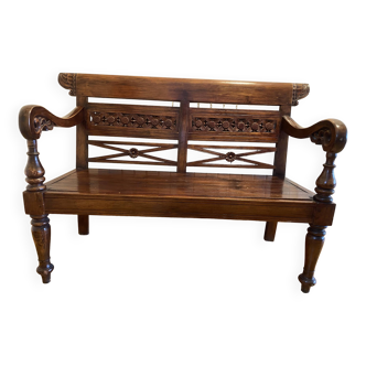 Indonesian wooden bench