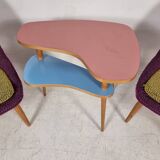 Vintage Chairs and Table, 1960s, Set of 3