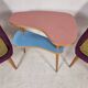 Vintage Chairs and Table, 1960s, Set of 3