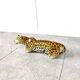 Ceramic Hand Painted Leopard, 1960's Italy