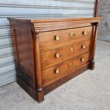 Empire period chest of drawers in light oak