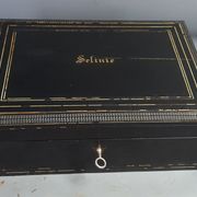 Old travel box for sewing and other Napoleon III