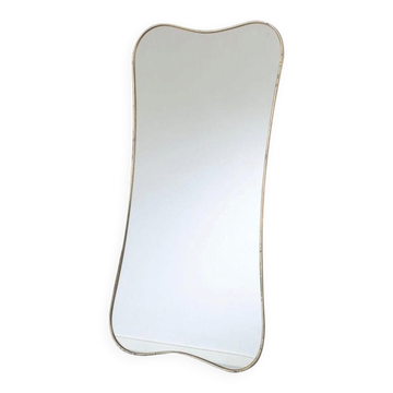 Miroir en laiton, Italie, années 1950