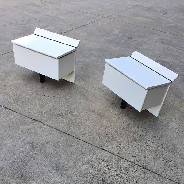 2 tables de chevet / tables de nuit B&B Italia
