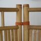 Screen 3 panels bamboo, rattan and wicker 1970 vintage