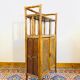 Bamboo and rattan storage cabinet