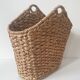 Vintage wicker magazine holder
