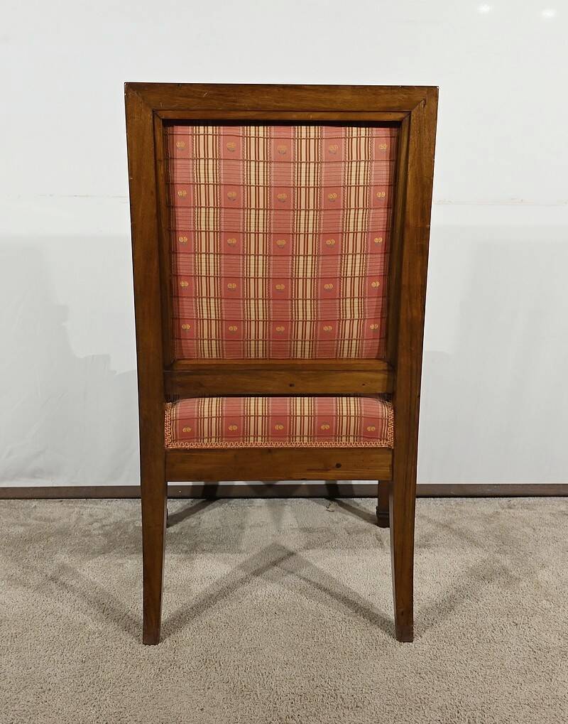 Solid Mahogany Armchair, Directoire Period – Early 19th Century