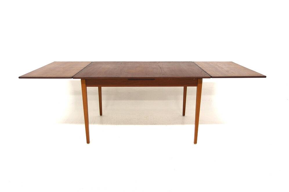 Teak "wallet" dining table, Sweden, 1960s