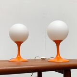 Mid-century Swiss table lamps by E.R. Nele for Temde, set of 2