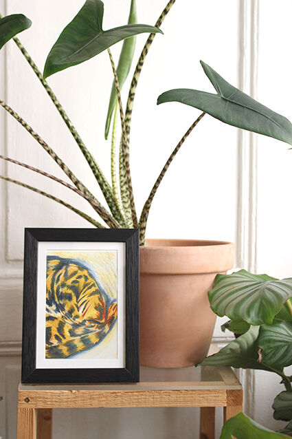 Risography "Sleeping Cat"