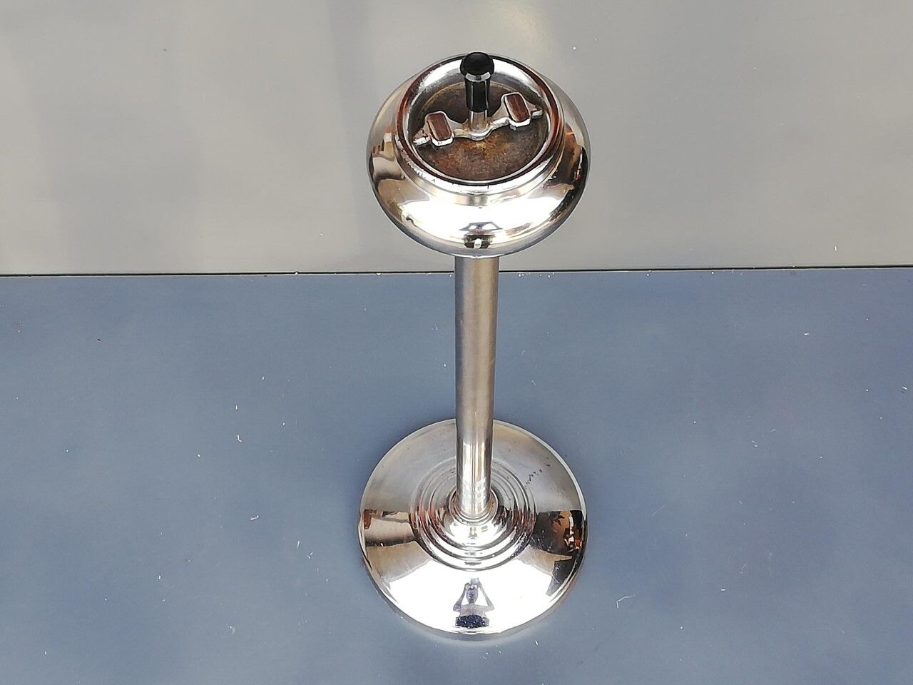 Ashtray on foot chrome 60s