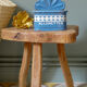 Blue matchbox - old blue enamel sheet box