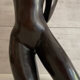 Patinated Bronze Sculpture Statue Signed S. Dali Female Body