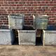 Set of 5 square planters Willy Guhl