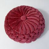 pleated velvet cushion