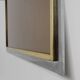 Large Mid-Century Belgo Chrome Mirror in Metal and Fumé Glass, Belgium 1980