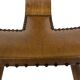 Vintage Spanish chair stool brutalist design wood
