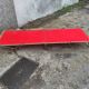 Folding camp bed vintage chaise longue canvas red brand Samti