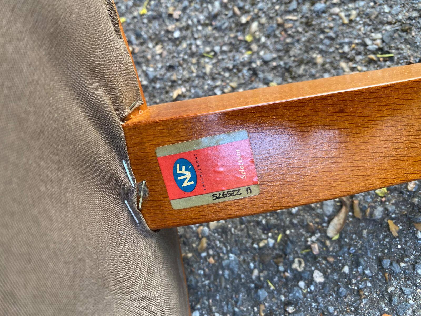 2 club chairs in curved solid wood and embroidered silk burgundy fabric.