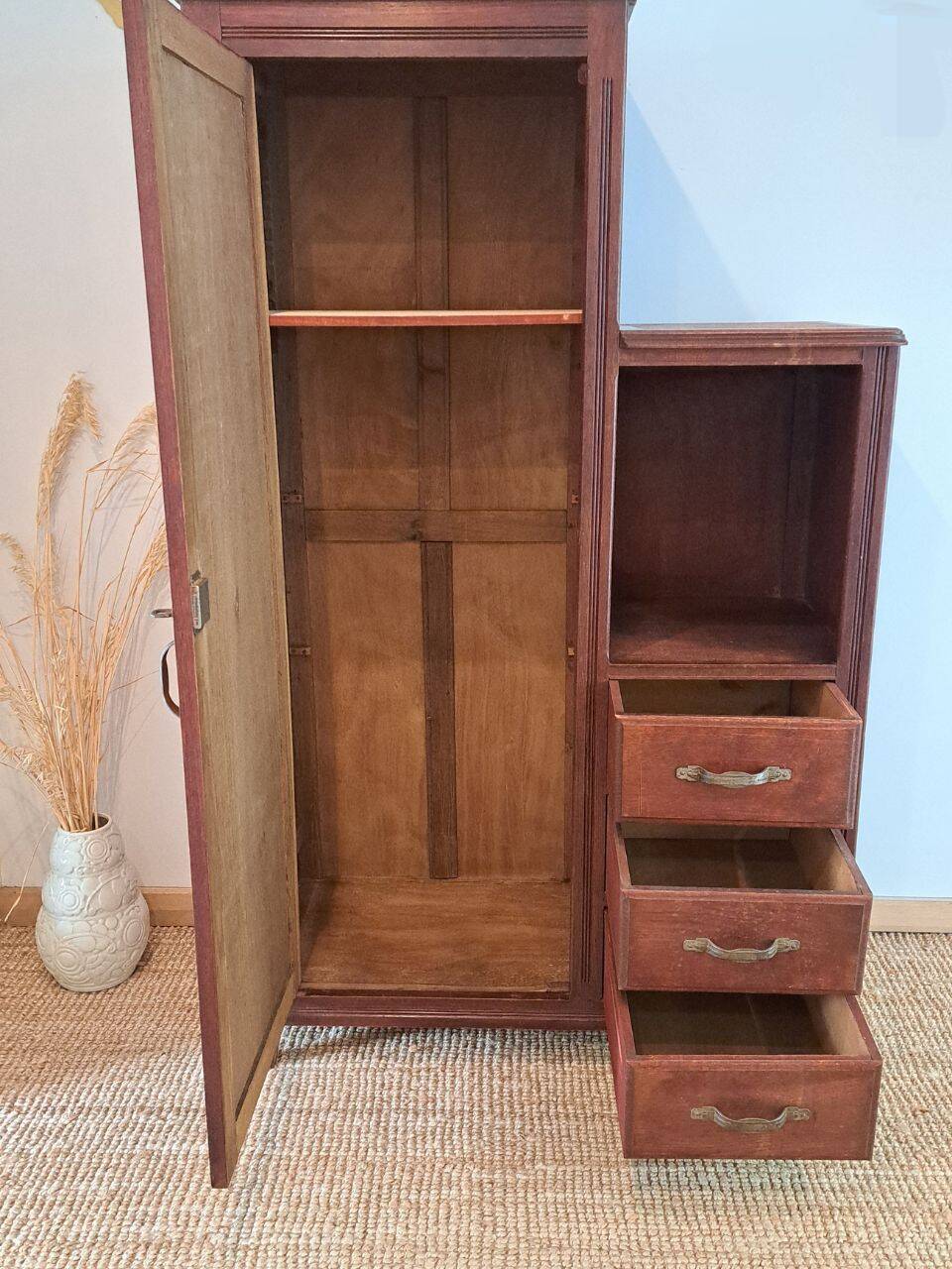 Asymmetrical Art Deco wardrobe