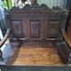 Banc coffre en bois richement sculpté – Style Renaissance – XIXe siècle