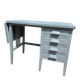 Petit bureau vintage bleu gris