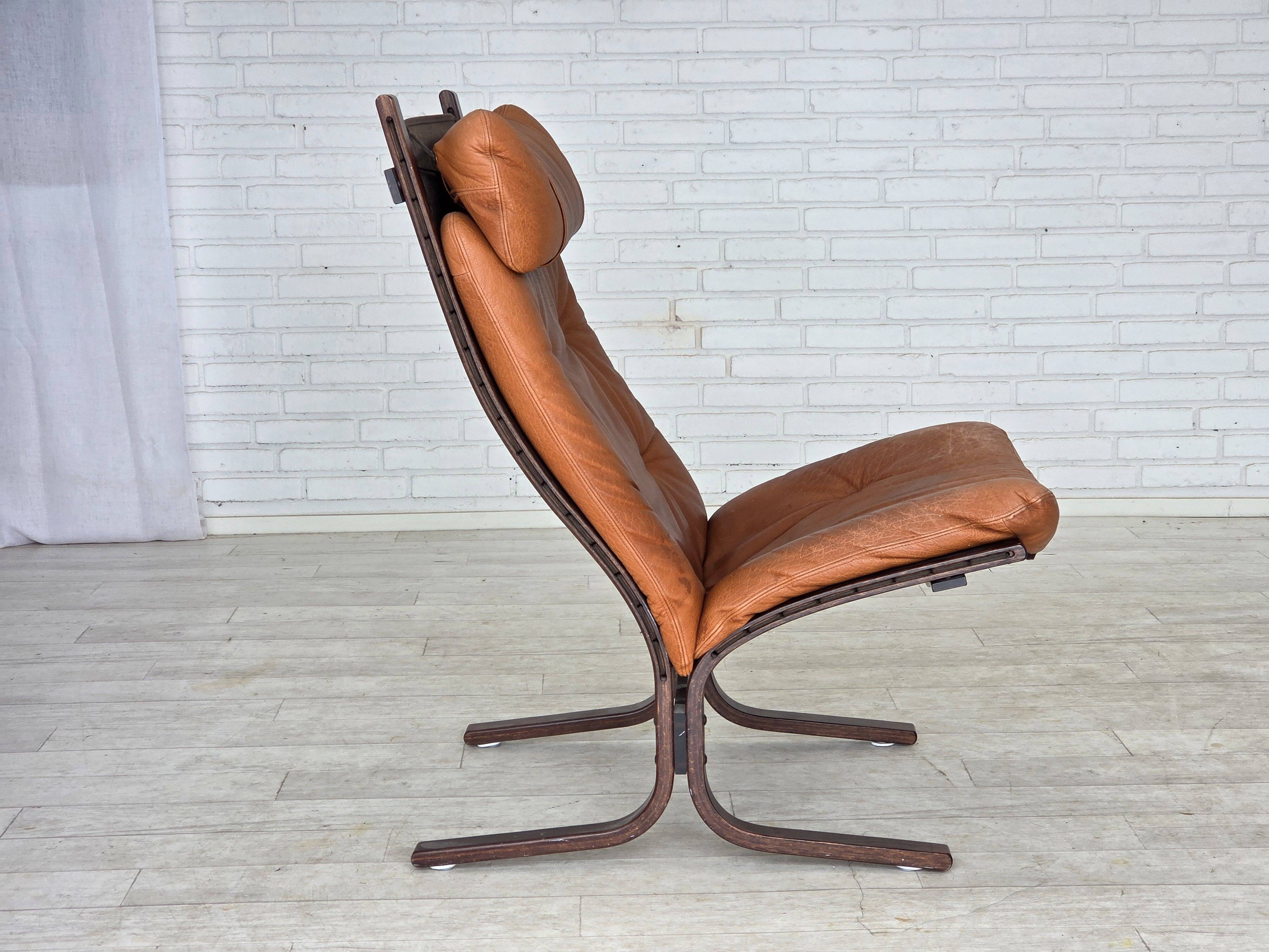 Années 1970, design norvégien par Ingmar Relling, fauteuil, modèle "Siesta".