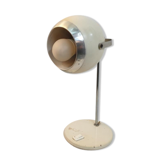 White EyeBall Lamp - Vintage Luminaire