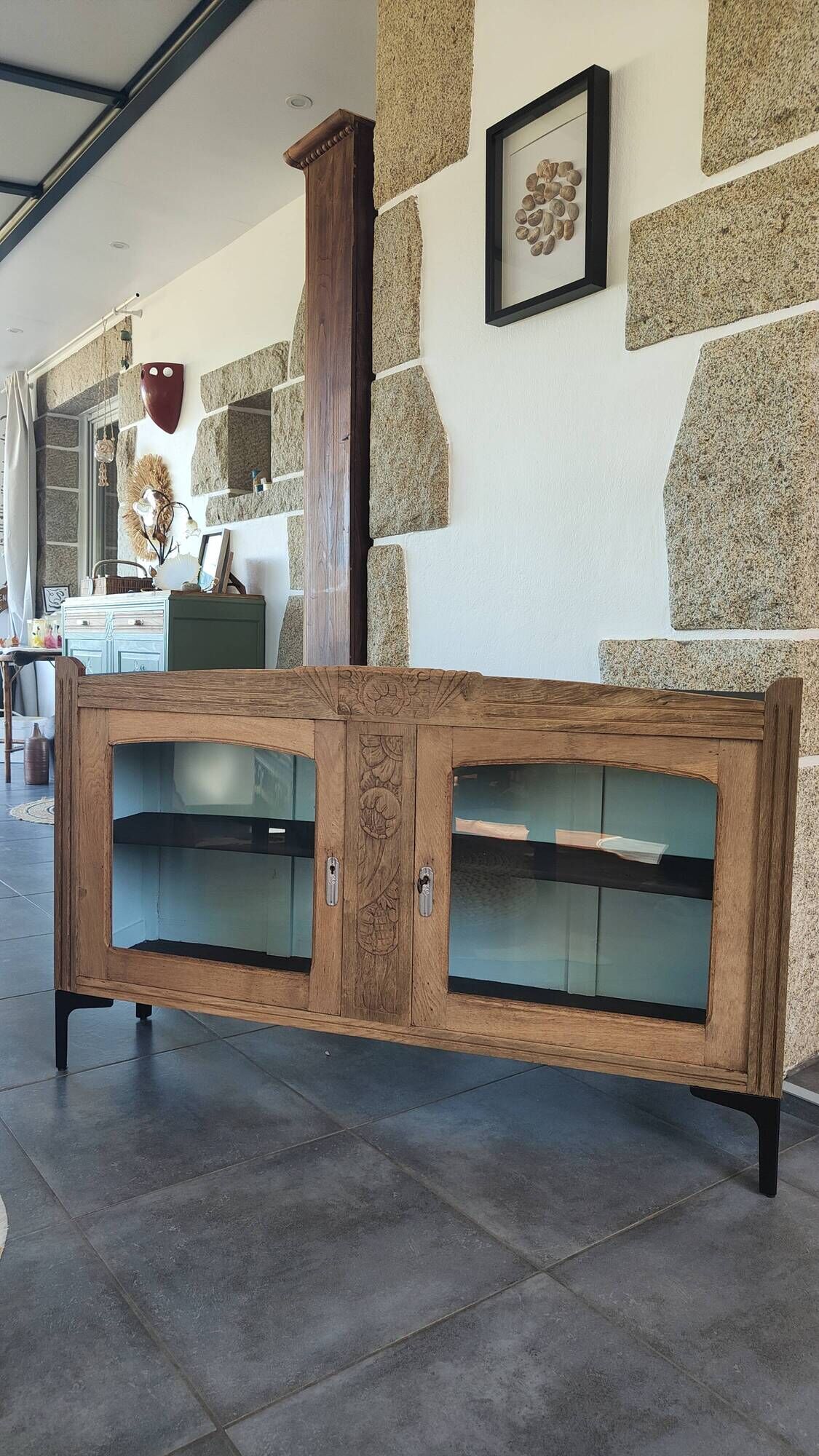 Art Deco buffet in solid oak