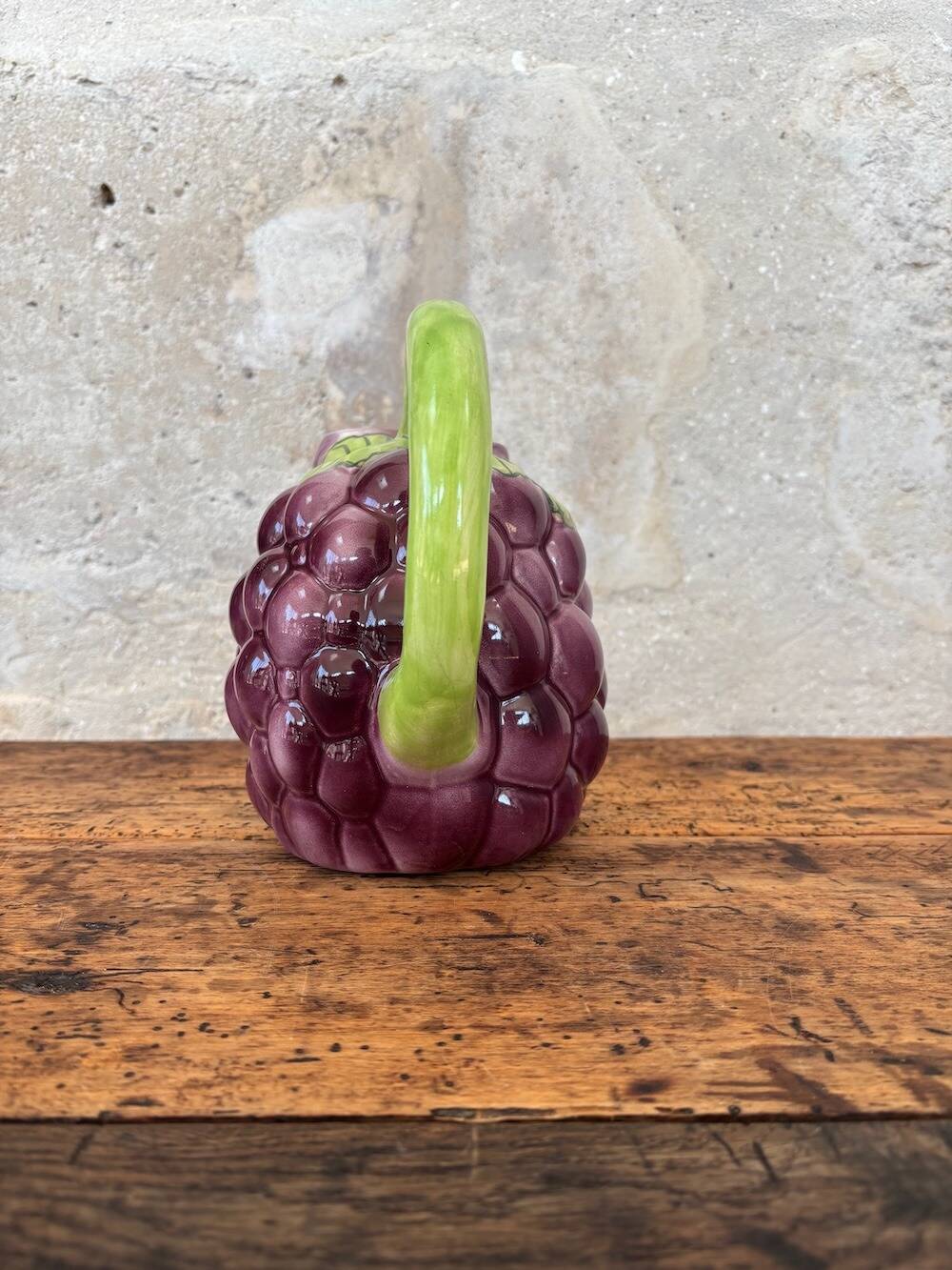 Grapevine earthenware jug