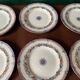 6 old English dessert plates, Wedgwood Bone, Australian model, early 20th century