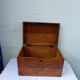 Box Archive wooden varnished wooden old chest
