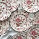 8 Johnson Brothers "Rose Chintz" earthenware dessert plates