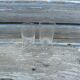 Ensemble de 2 petits verres à pieds anciens  pour digestif