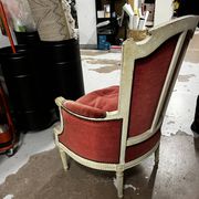 Antique Louis XVI style armchair - around 1900 - traditional upholstery