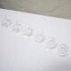 Series of 6 vintage crystal champagne glasses
