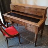 Louis Philippe 19th-century walnut desk Louis Philippe
