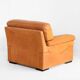 Camel leather armchair, made by Roche Bobois. Vintage - France, 80s.