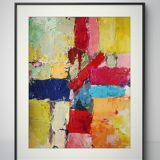 Original painting Modern abstract art Stael