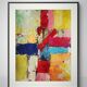 Original painting Modern abstract art Stael