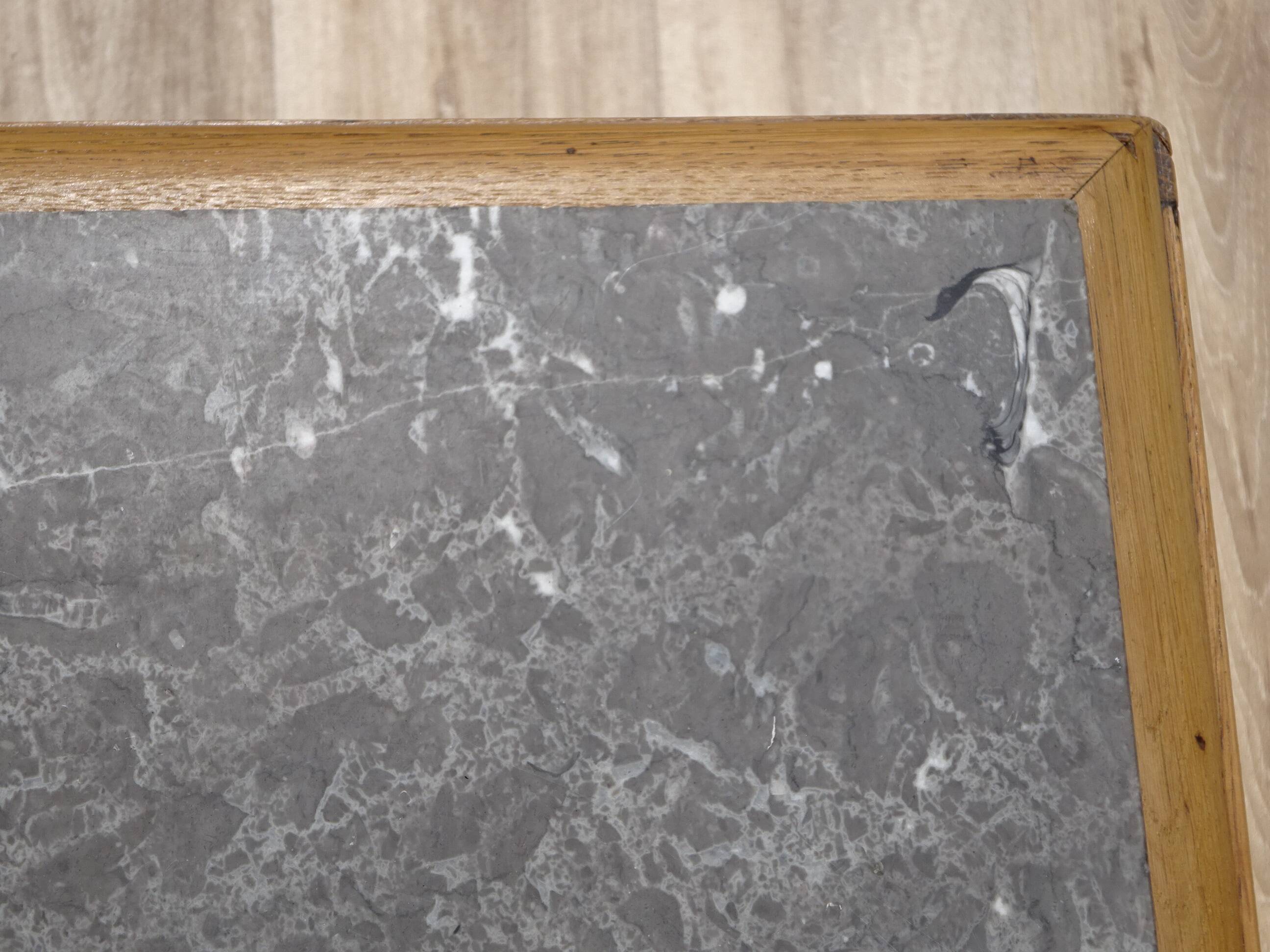 Art Deco bedside table in oak, restored