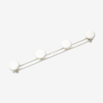 Coat rack in white metal