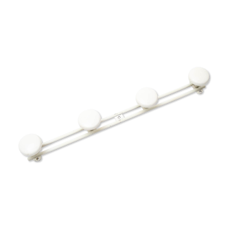 Coat rack in white metal