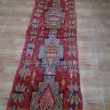 Antique red carpet 260×71 cm