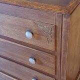 Vintage art deco chest of drawers 1940 - 1950