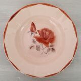 Hollow plates old earthenware Digoin Sarreguemines numbered vintage